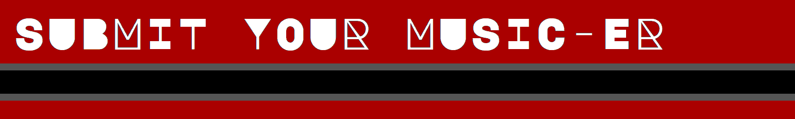 submit your music banner red and black banner